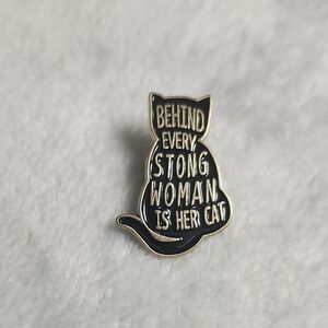 Black Cat Enamel Pin